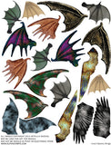 Spooky Wings Collage Sheet