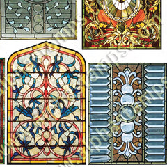 Stained Glass Windows Collage Sheet