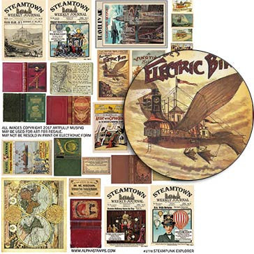 Steampunk Explorer Collage Sheet
