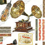 Steampunk Study Collage Sheet