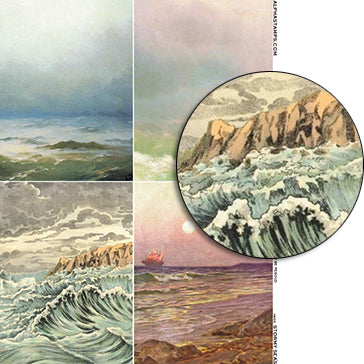 Stormy Seas Collage Sheet