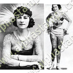 Tattooed Ladies Collage Sheet