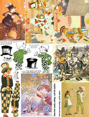 The Mad Hatter Collage Sheet
