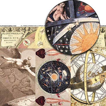 The Celestial Spheres Collage Sheet