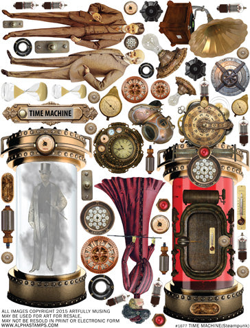 Time Machine Collage Sheet