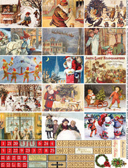 Tiny Advent Calendar Collage Sheet