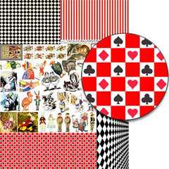 Tiny Alice Wallpaper Prints Collage Sheet