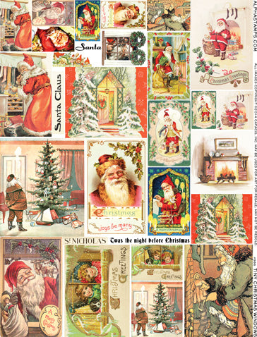 Tiny Christmas Windows Collage Sheet