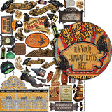 Tiny Halloween Carnival Signage Collage Sheet