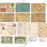 Tiny Vintage Letters & Postage Collage Sheet