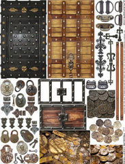 Treasure Chest Trims Collage Sheet