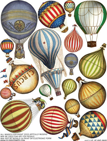 Up, Up and Away Collage Sheet