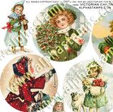 Victorian Children Ornaments Half Sheet