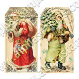 Victorian Christmas Gift Tags Collage Sheet