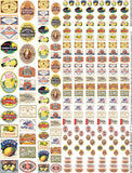 Vintage Beer & Soda Labels Collage Sheet