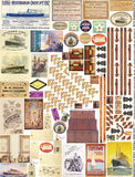 Vintage Travel Tags & Hardware Collage Sheet