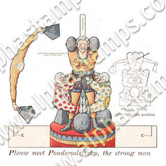 Vintage Circus Toys Collage Sheet