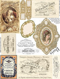 Vintage French Ads Collage Sheet