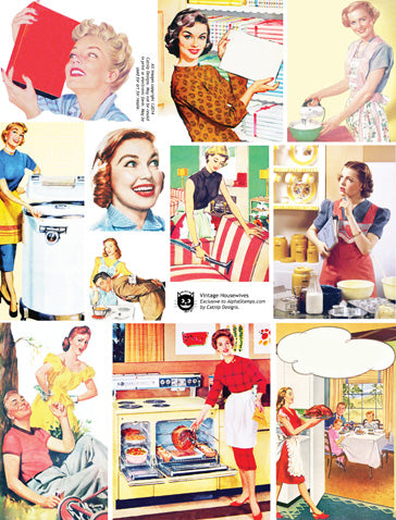Vintage Housewives Collage Sheet