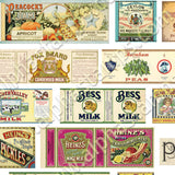 Vintage Pantry Labels Half Sheet