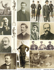 Vintage Gents Collage Sheet
