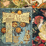 Walter Crane Beauty and the Beast Collage Sheet