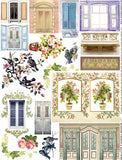 Window Frames & Shutters Collage Sheet