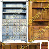 Window Card Cabinets Collage Sheet