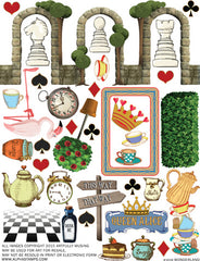 Wonderland Collage Sheet