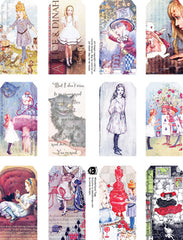 Wonderland Tags Collage Sheet