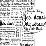 Yes, Dear! Text Collage Sheet