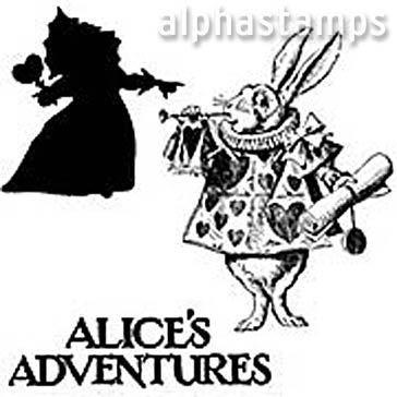 Alice's Adventures Rubber Stamp Set