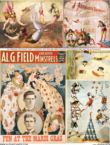 Aerialists Collage Sheet