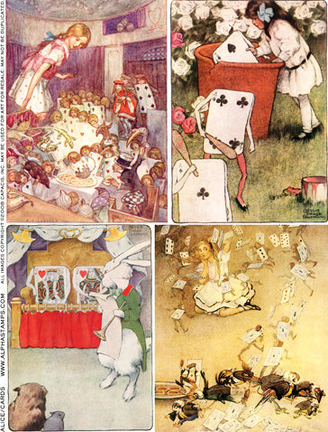 Alice & Cards Collage Sheet