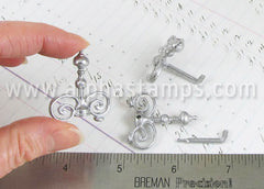 Victorian Andirons Set