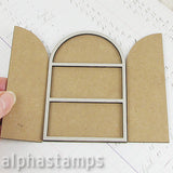 Arched Triptych with Overlay - 2.5x4
