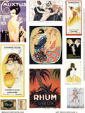 Art Deco Cocktails Collage Sheet