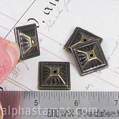 Square Bronze Upholstery Stud or Miniature Base