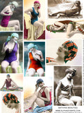 Bathing Beauties #1 (Tallulah's) Collage Sheet