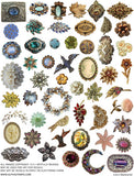 Bejeweled Collage Sheet