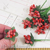 Fancy Red Holly Berries Mix