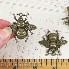 Giant Bronze Bee Charm