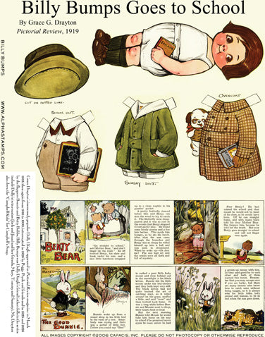 Billy Bumps Paper Doll Collage Sheet
