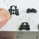 Miniature Black Binoculars