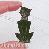 Etched Winking Cat