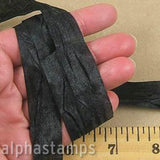 Crepe Ribbon - Black - 3/4 Inch