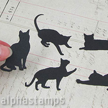 Die-Cut Black Cats