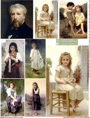 Bouguereau #3 (Children) Collage Sheet