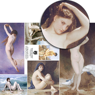 Bouguereau Nudes Collage Sheet