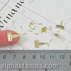 Miniature Brass T Hinges - SOLD OUT